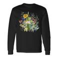 野生の花 ボタニカル 花 自然 ヴィンテージ フローラル グラフィック 長袖Tシャツ ギフトのアイデア