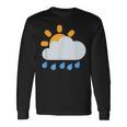 雨雲の向こうの太陽 長袖Tシャツ ギフトのアイデア