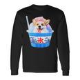 面白いtシャツ コーギー かき氷 イヌ メンズ 犬好き グッズ かわいい おもしろ 面白い 服 ネタ 夏 長袖Tシャツ ギフトのアイデア