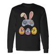 面白いイースタービデオゲームコントローラーと卵 長袖Tシャツ ギフトのアイデア
