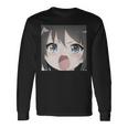 面白いカワイイガール 日本アニメ オタク 長袖Tシャツ ギフトのアイデア