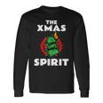 面白いクリスマス「The Xmaspirit」グラフィック 長袖Tシャツ ギフトのアイデア