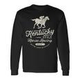 面白いダービーデー、ケンタッキースタイルの競馬 長袖Tシャツ ギフトのアイデア