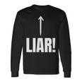 面白い嘘つき嘘つき嘘つき嘘つき詐欺師 長袖Tシャツ ギフトのアイデア