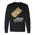 餃子 ぎょうざ Gyoza【中華 Okazu】ご飯タイム【変なtシャツ屋さん】面白い ポップ デザイン イラスト 長袖Tシャツ ギフトのアイデア