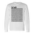 314 円周率の日 数学 非合理数 円周率 長袖Tシャツ ギフトのアイデア