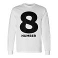 8 数字 長袖Tシャツ ギフトのアイデア