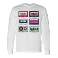 80 年代のロック カセットシャツ男性ヴィンテージ ロック カセット テープ 長袖Tシャツ ギフトのアイデア