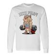 Bissi Pumpi Gym Fitness Meme Bobr Bissi Pumpi Bober 長袖Tシャツ ギフトのアイデア