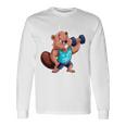 Bóbr Kurwa Gym Fitness Meme ボディービルダー&パンパー 長袖tシャツ 長袖Tシャツ ギフトのアイデア