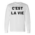 C'est Laie フランス語格言グラフィックデザイン 長袖Tシャツ ギフトのアイデア