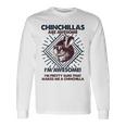 Chinchillas Are Awesome 面白いチンチラママパパ 長袖Tシャツ ギフトのアイデア
