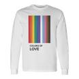 Colors Of Love Lgbt Flag Pride Month トランスジェンダー レインボーtシャツ 長袖Tシャツ ギフトのアイデア