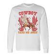 Cowboy Take Me Away ウエスタンバレンタインデー 長袖tシャツ 長袖Tシャツ ギフトのアイデア