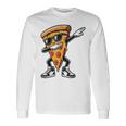 Dabbing Pizza スライス ダンス ピザ 幼児 男の子 ダンス 食通 長袖Tシャツ ギフトのアイデア