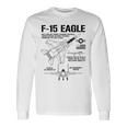 F-15 イーグル戦闘機 ジェット仕様 軍用飛行機 F15 イーグル 長袖Tシャツ ギフトのアイデア