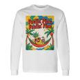 Feelin' Pine Feelin' Fine パイナップル トロピカル ビーチ 楽しい 長袖Tシャツ ギフトのアイデア