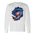 Galaxy Backprint 長袖Tシャツ ギフトのアイデア