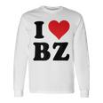 I Heart Bz イニシャル I Love BZ 姓 B Z 長袖Tシャツ ギフトのアイデア