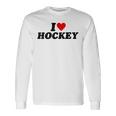 I Heart Hockey 長袖Tシャツ ギフトのアイデア