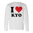 I Heart Kyo ファーストネーム I Love パーソナライズ 長袖Tシャツ ギフトのアイデア