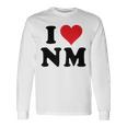 I Heart Nm Initials I Love NM First And Last Name N M 長袖Tシャツ ギフトのアイデア
