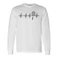 Heartbeat Ecg テニスラック メンズ レディース キッズ 長袖Tシャツ ギフトのアイデア