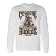 Hoofbeatのリズム カウガール 馬 ロデオ テキサスホース 長袖Tシャツ ギフトのアイデア