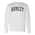Hurley Ms ビンテージ アスレチック スポーツ Jsn2 ネイビープリント 長袖Tシャツ ギフトのアイデア
