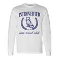 Introverted Antiocial Club 長袖tシャツ 長袖Tシャツ ギフトのアイデア
