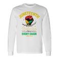 Junenth Breaking Every Chainince 1865 Fist Pride 長袖tシャツ 長袖Tシャツ ギフトのアイデア