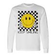 Keepmiling キュート 黄色 幸せ 平和 笑顔 ポジティブ 長袖Tシャツ ギフトのアイデア