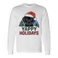 Lab クリスマス ラブラドールレトリバー Yappy Holidays Dog 長袖Tシャツ ギフトのアイデア