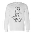 Let Me Do It For You Meme ロングノーズドッグ ボルゾイ ファニードッグ 長袖Tシャツ ギフトのアイデア