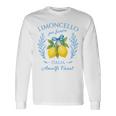 Limoncello Per Favore レモン 夏 イタリア 長袖Tシャツ ギフトのアイデア