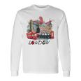 London Uk イギリス ノベルティ グラフィック お土産 ロンドン 長袖Tシャツ ギフトのアイデア