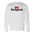 I Love Heart Bangkok タイ Bk Bkk 長袖Tシャツ ギフトのアイデア