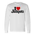 I Love Heart Jackpotslotslot Machines カジノラスベガス 長袖Tシャツ ギフトのアイデア