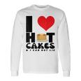I Love Heart ホットケーキ パンケーキ Flapjacks Can Not Lie Foodie 長袖Tシャツ ギフトのアイデア