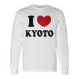 I Love Kyoto 京都が大好きです 長袖Tシャツ ギフトのアイデア