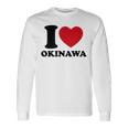 I Love Okinawa アイラブ 沖縄 メンズ 琉球 お土産 旅行 長袖Tシャツ ギフトのアイデア
