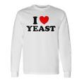 I Love Yeast 面白くてかわいい栄養パン屋フードヌーチファン 長袖Tシャツ ギフトのアイデア