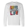 Love Your Life インスピレーション引用シャツ モチベーションアップ 長袖Tシャツ ギフトのアイデア