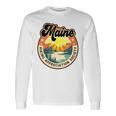 Maine Usa ハイキング ハイカー バックパッカー ハイキング 山 アウトドア 長袖tシャツ 長袖Tシャツ ギフトのアイデア