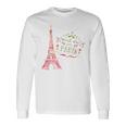 Meet Me In Paris 水彩プリントtシャツ エッフェル塔 長袖Tシャツ ギフトのアイデア