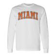 Miami Throwback Classic 長袖tシャツ 長袖Tシャツ ギフトのアイデア