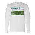 Modern C リッチなナチュラルビットとバイトプログラミング 長袖Tシャツ ギフトのアイデア