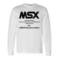 Msx コンピューター 長袖Tシャツ ギフトのアイデア