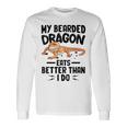 My Bearded Dragon Eats Better Than I Do トカゲ爬虫類 長袖Tシャツ ギフトのアイデア