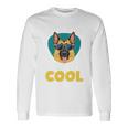 My Dog Thinks I'm Cool サングラス ジャーマンシェパード ドッグオーナー 長袖tシャツ 長袖Tシャツ ギフトのアイデア